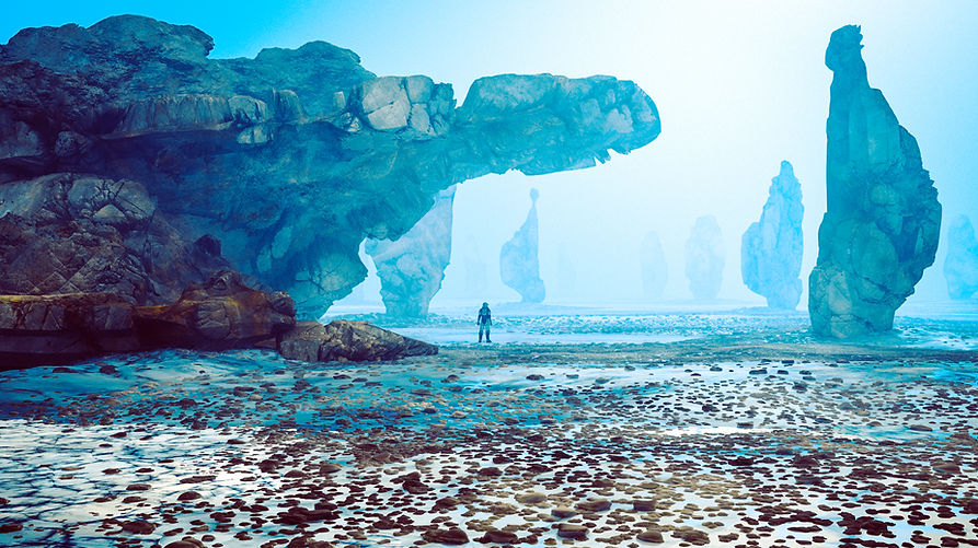 Astronaut on Alien Planet
