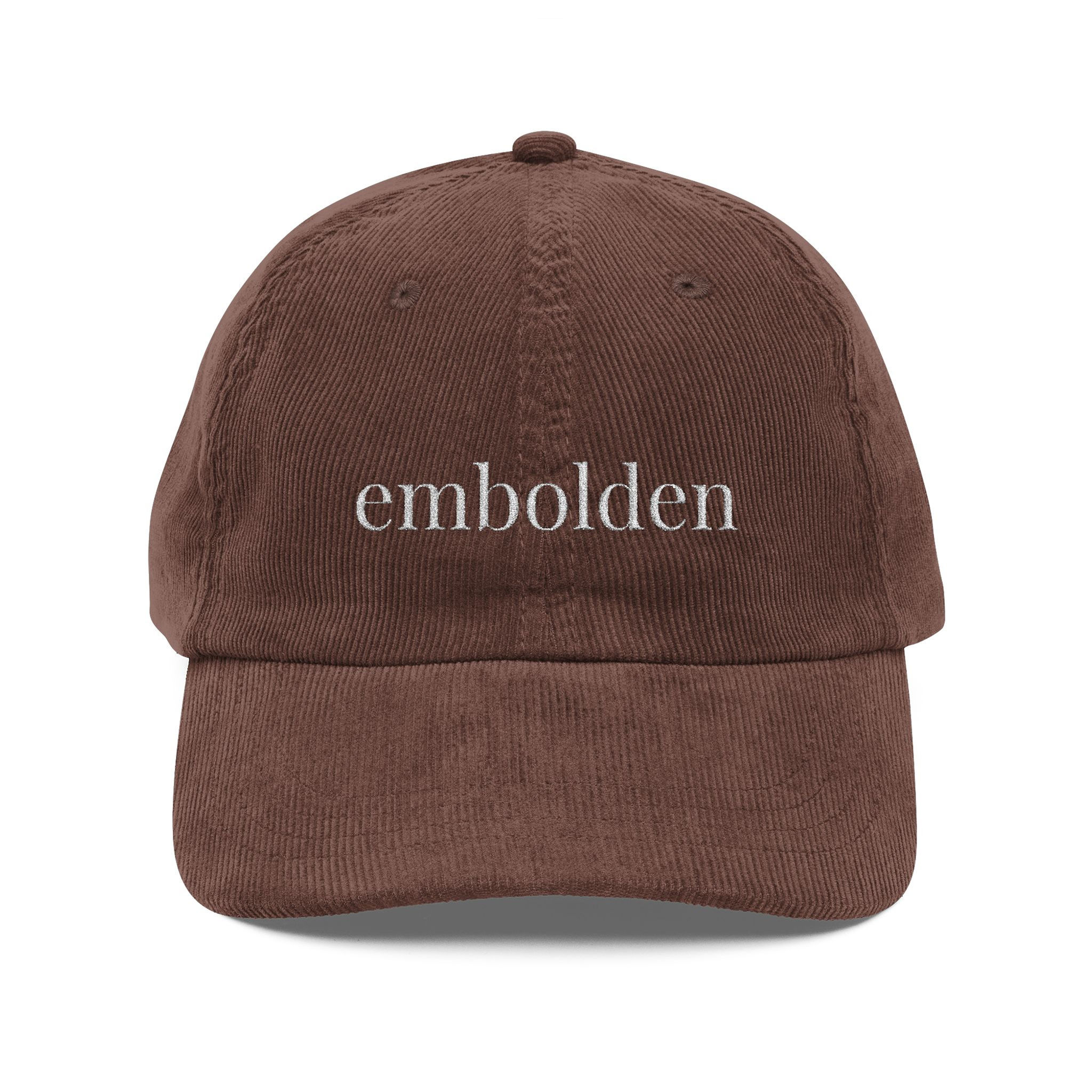 Embolden Embroidered Corduroy Hat