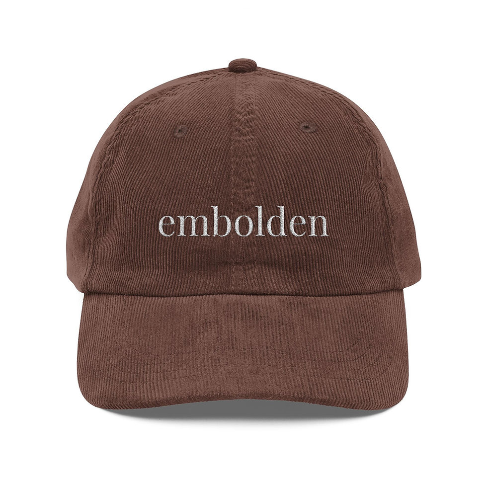 Thumbnail: Embolden Embroidered Corduroy Hat 