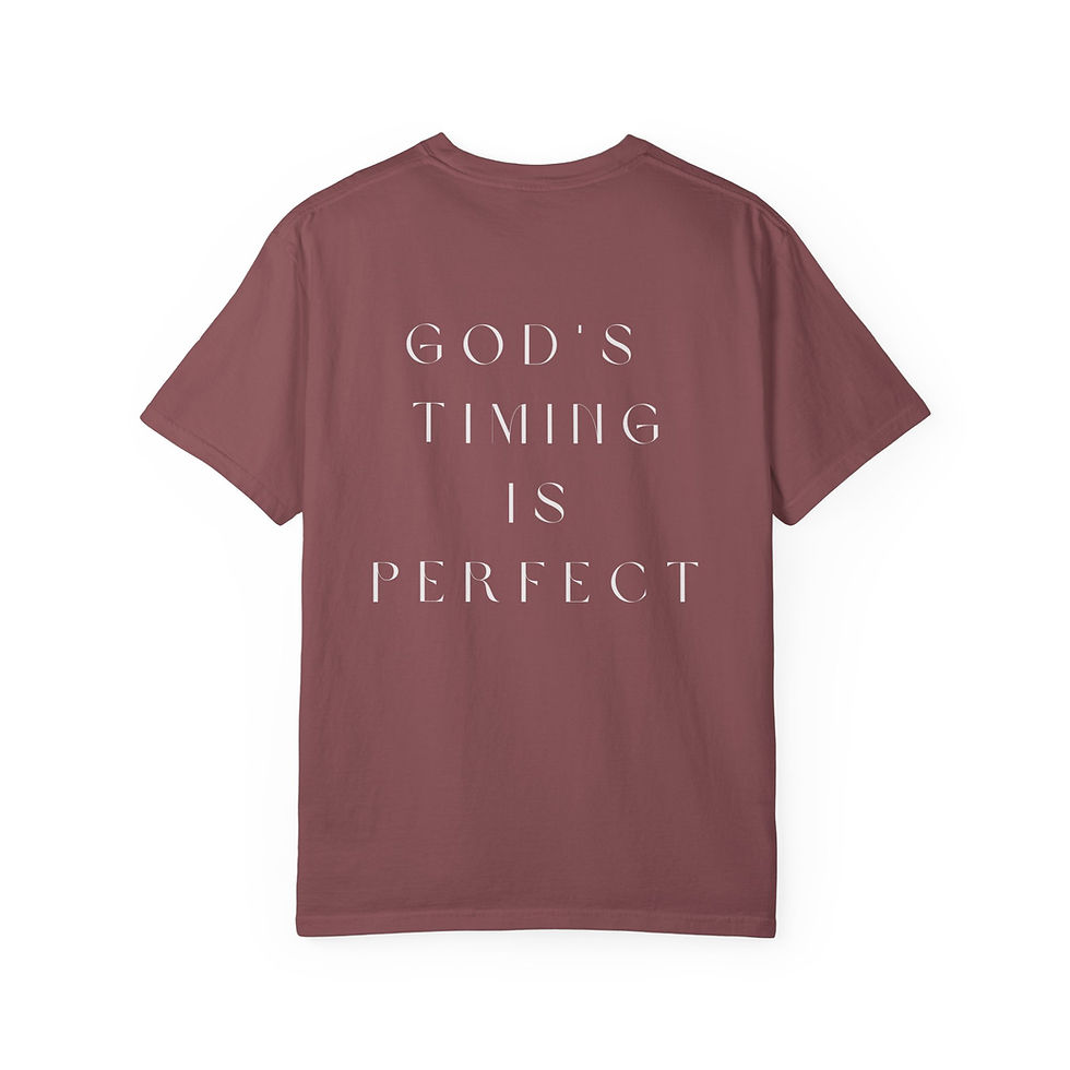 Thumbnail: 11:11 | God's Timing is Perfect | Prophetic Comfort Colors Tee