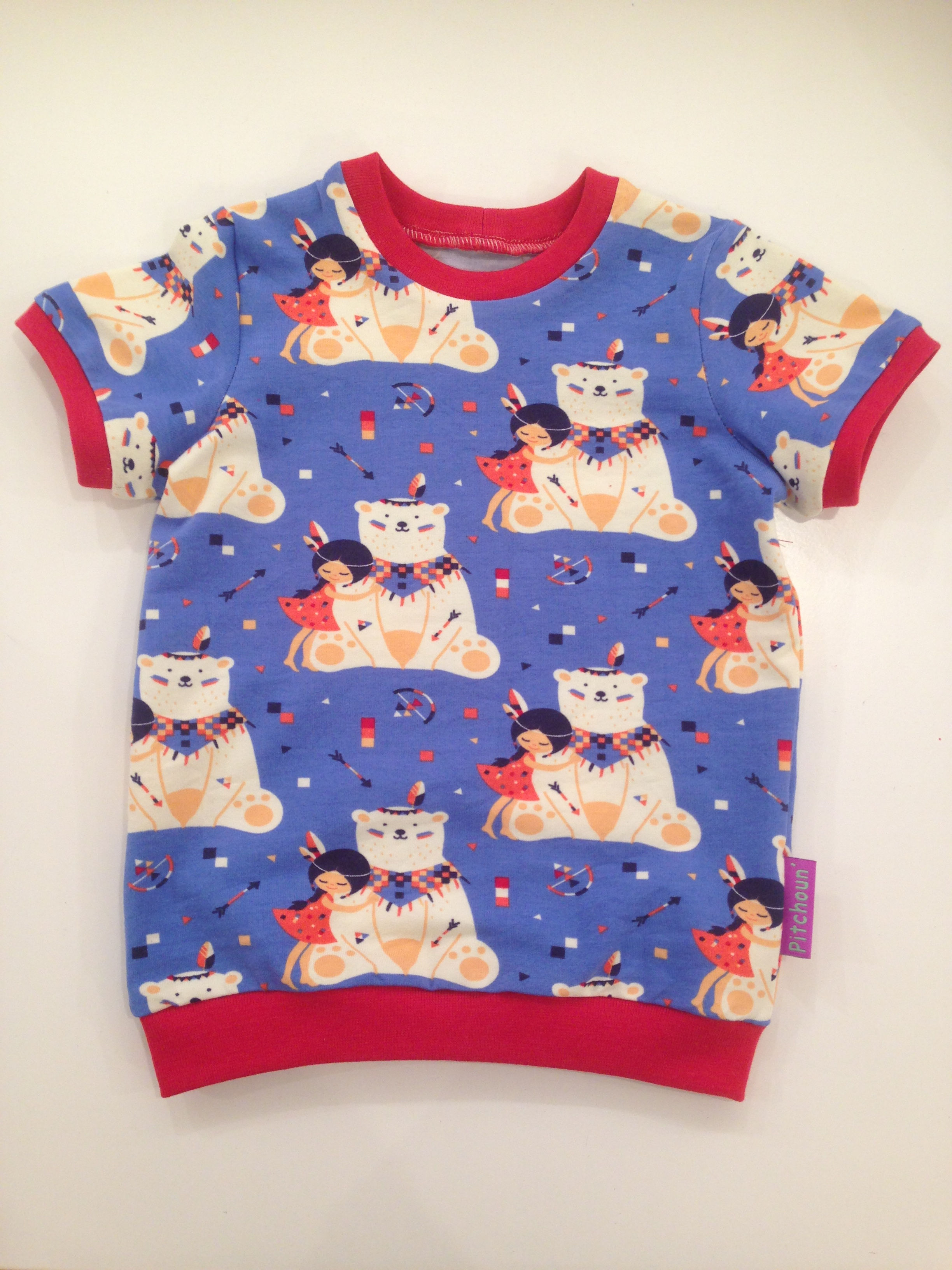 slim fit t-shirt ijsbeer bio