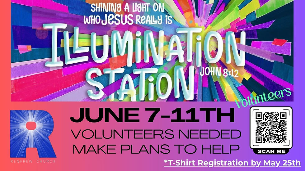 2026 VBS- ILLUMINATION STATION- Volunteers