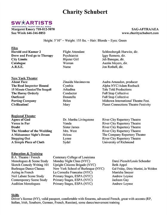 Resume Headshot Charity Schubert