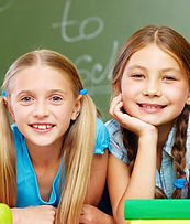 children looking at camera