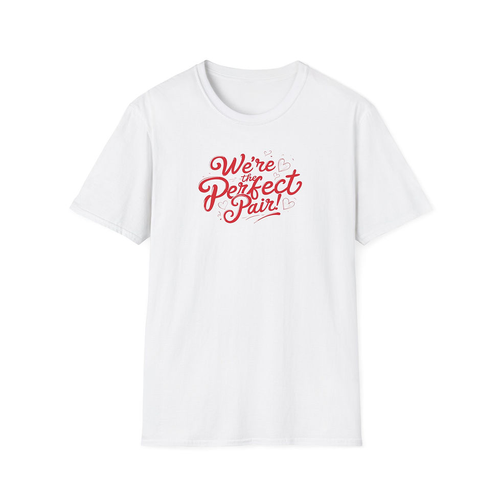 Thumbnail: Perfect Pair - Valentine's Day Unisex Softstyle T-Shirt