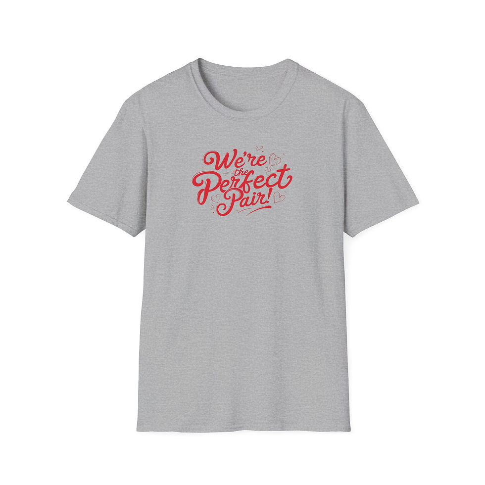 Thumbnail: Perfect Pair - Valentine's Day Unisex Softstyle T-Shirt