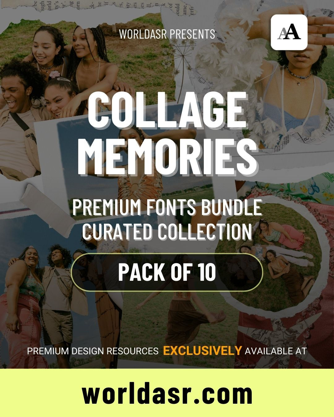 Collage Memories - Fonts