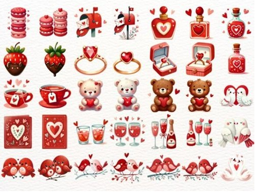 Thumbnail: Valentine's Day PNG & Cliparts
