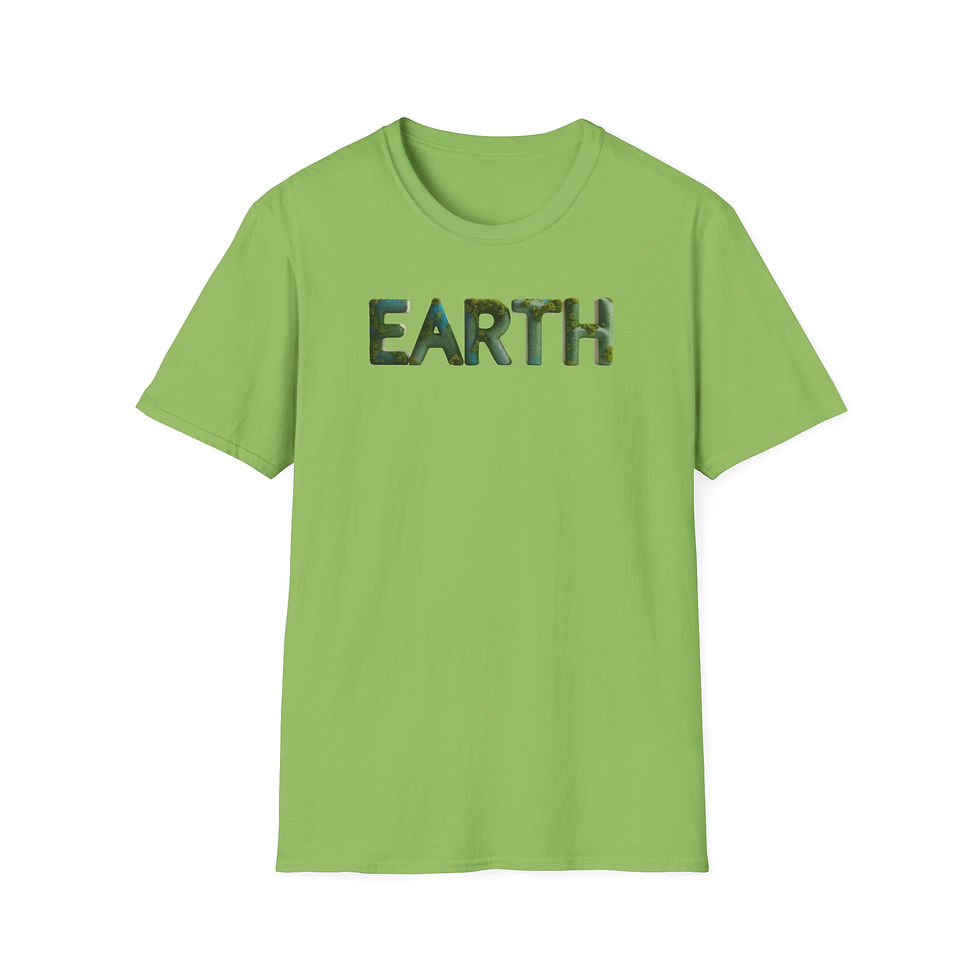 Thumbnail: EARTH Typography Nature - Unisex Softstyle T-Shirt
