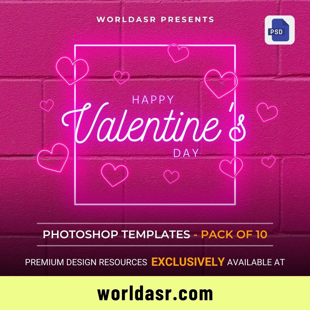 Valentine's Day Premium Photoshop Templates