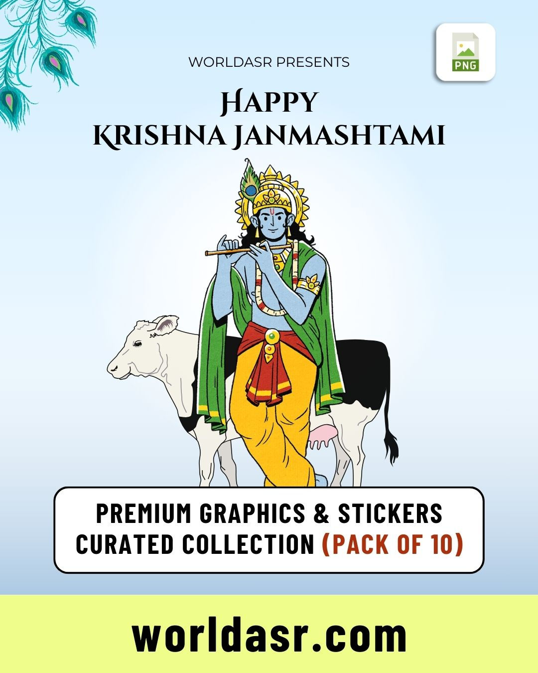 Krishna Janmashtami - Graphics & Stickers