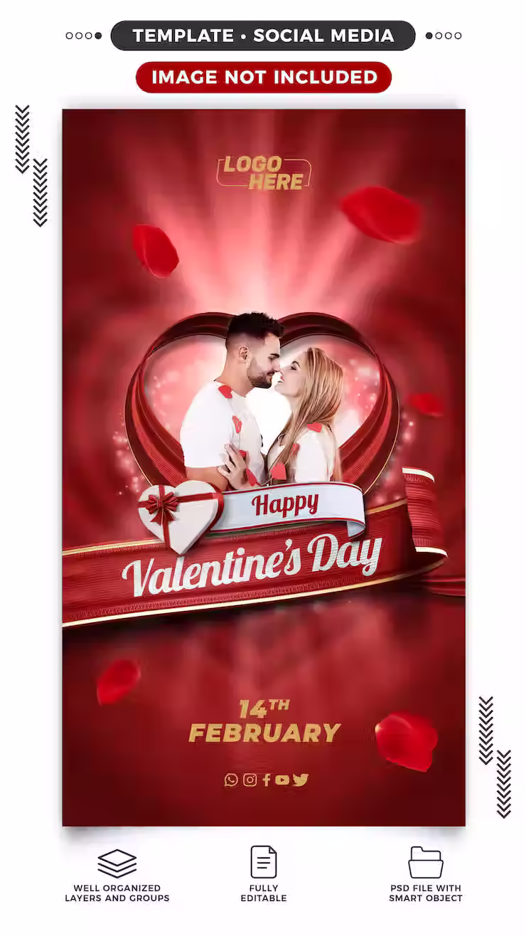 Thumbnail: Valentine's Day Premium Photoshop Templates