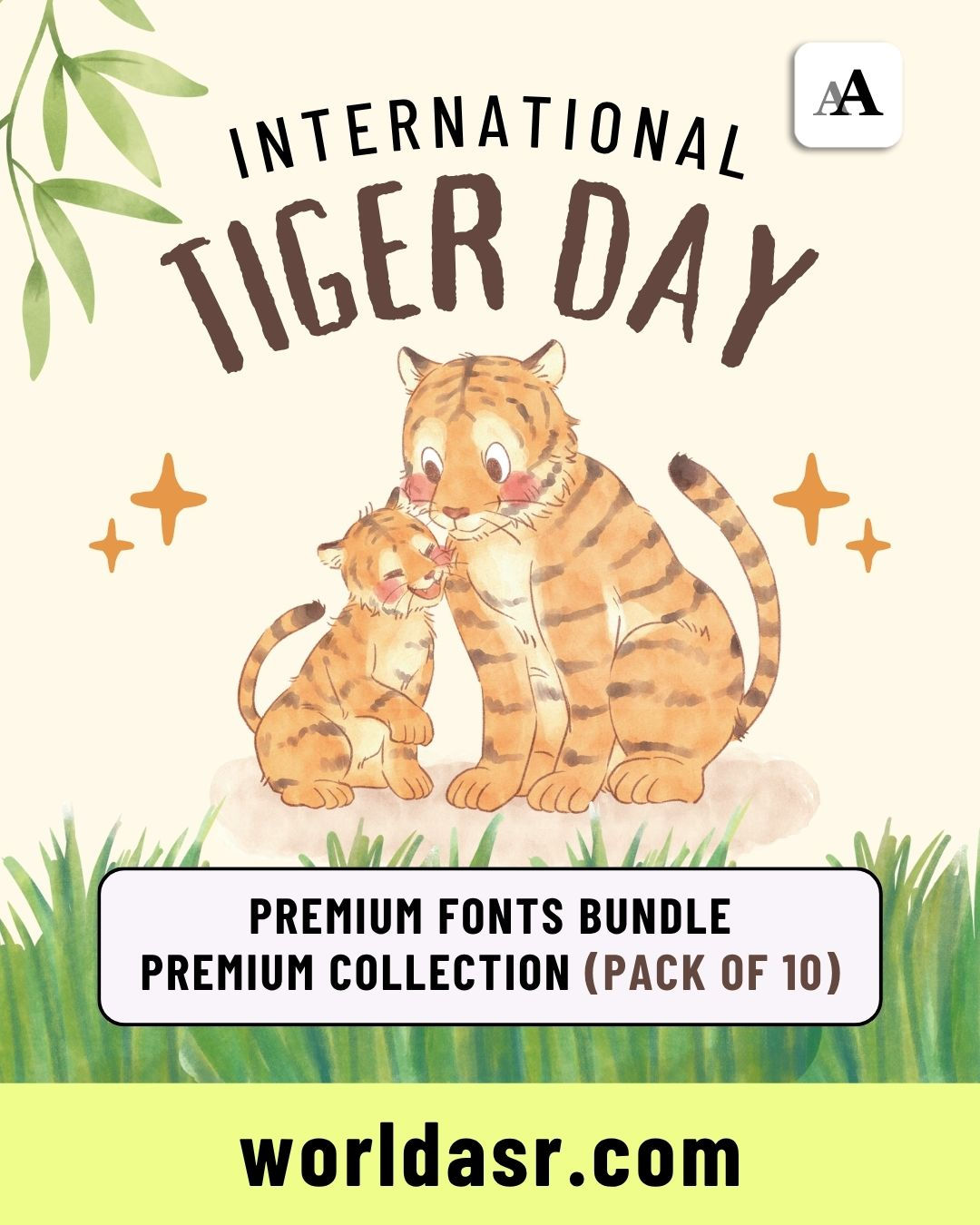 International Tiger Day - Fonts