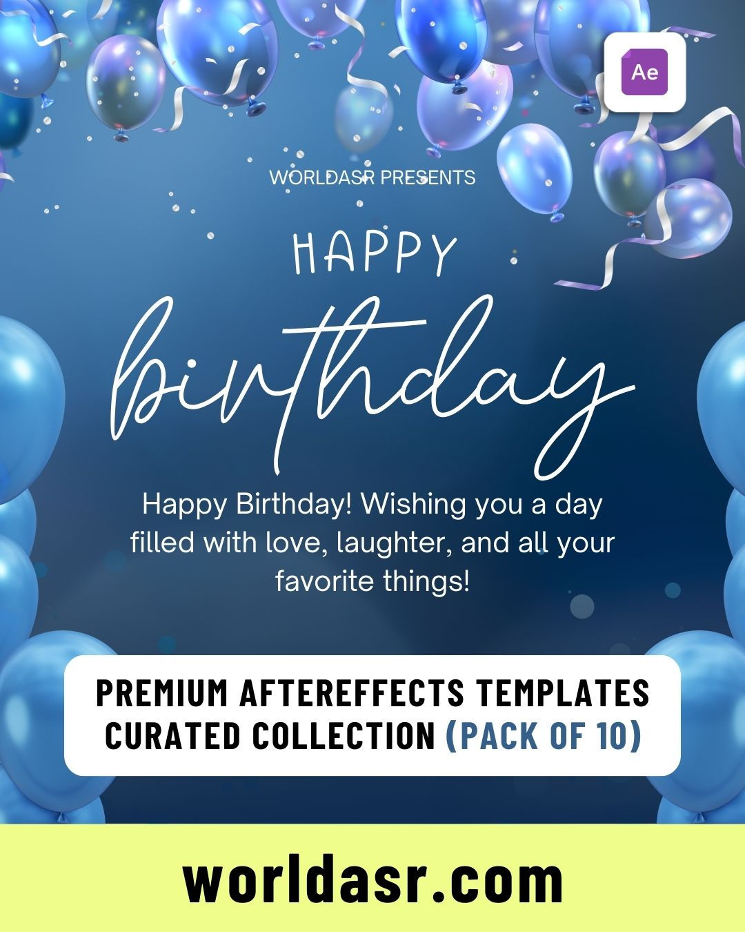 Happy Birthday - After Effects Templates