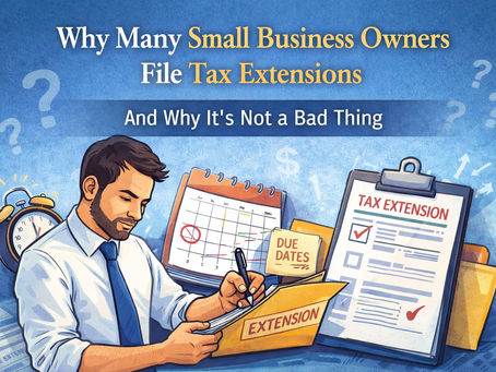 Why Many Small Business Owners File Tax Extensions (And Why It’s Not a Bad Thing)