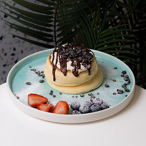 Oreo Japanese Soufflé Pancakes