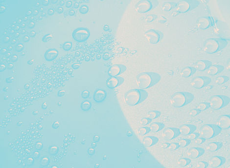gouttes d'eau bleues