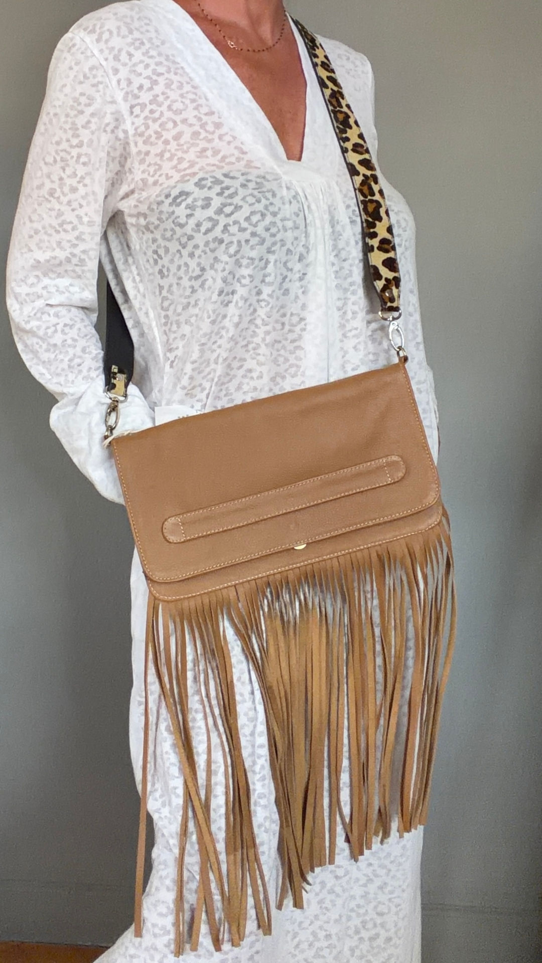Pochette Janis camel