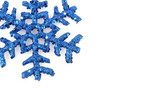 Blue Glitter Snowflake