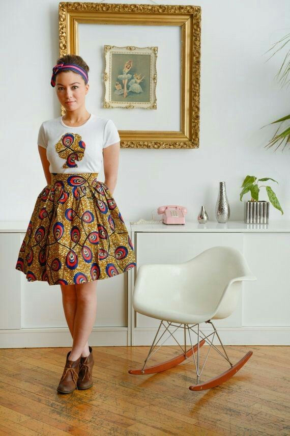 Miniatura: T-Short Com Aplicação de tecidos Africanos