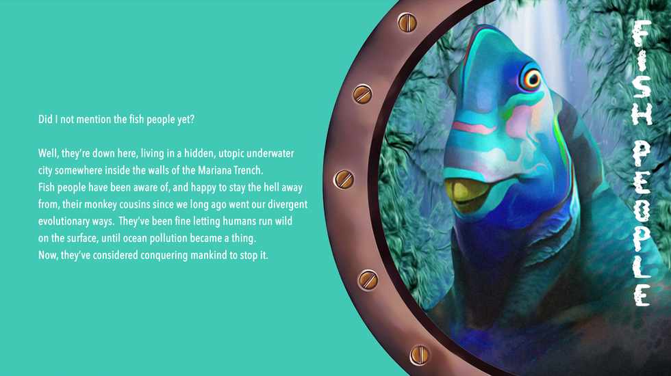 FISH PEOPLE ART REFERENCE