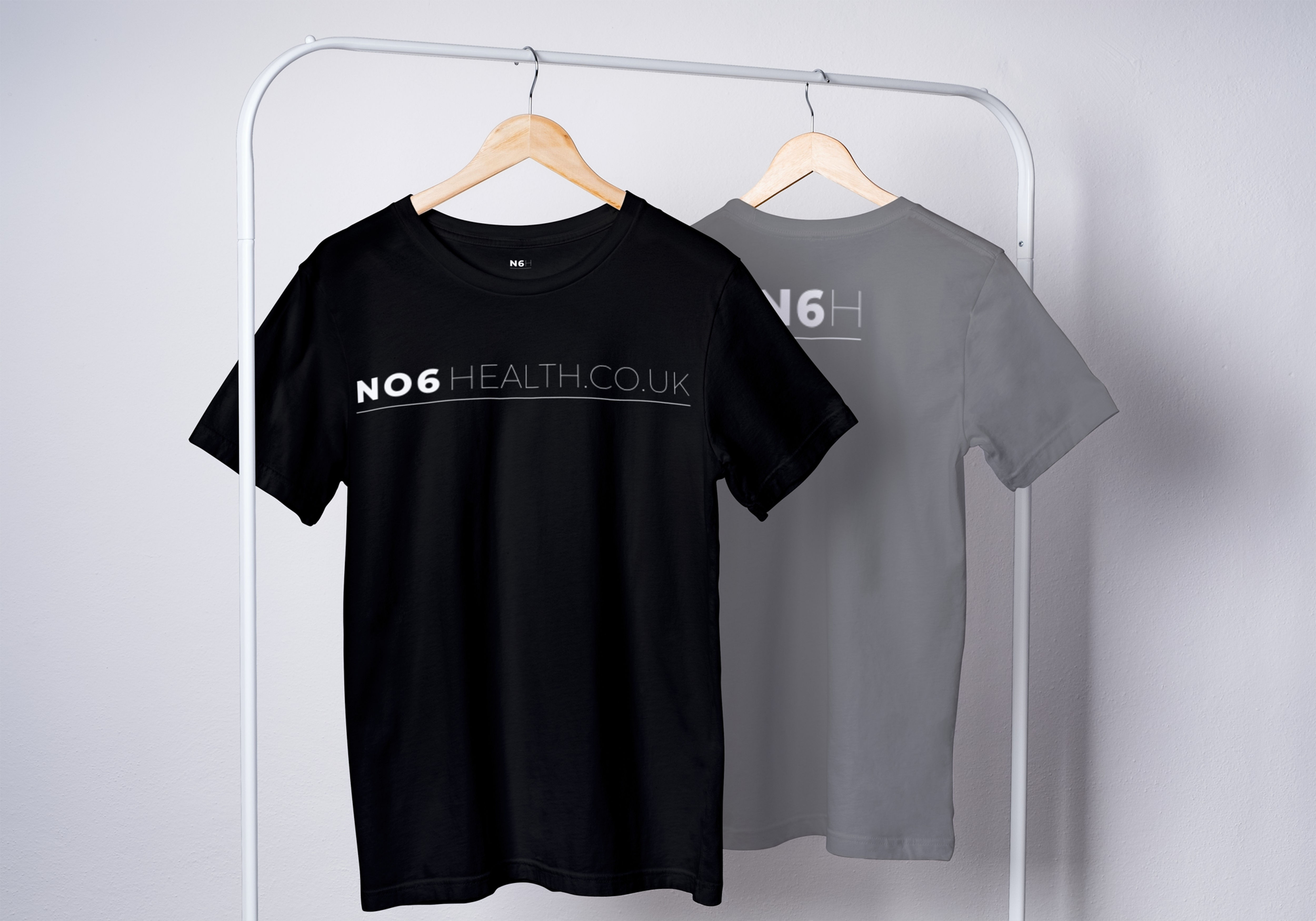 NO6HEALTH.CO.UK Long Logo T-Shirt