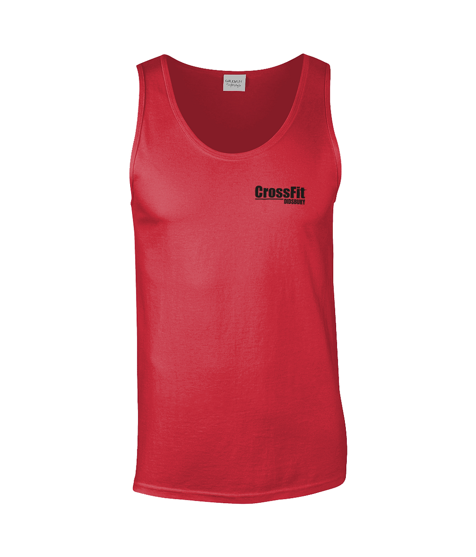 Crossfit Didsbury Left Chest Black Logo Vest