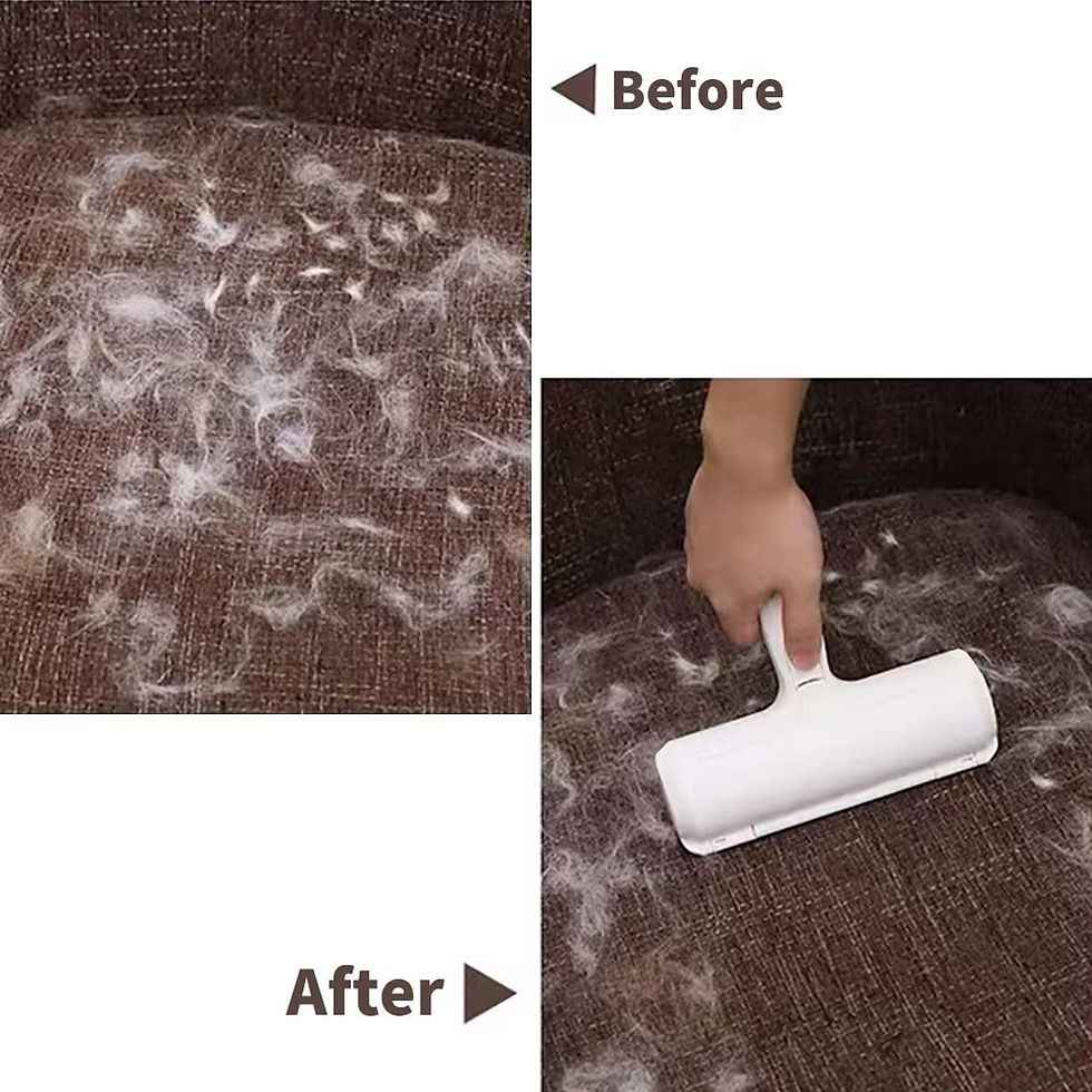 Thumbnail: Pet Hair Remover Roller - Dog & Cat Fur Remover with Self-Cleaning Base - Effici