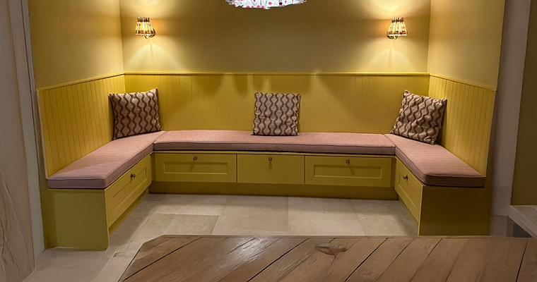 reupholstered bench