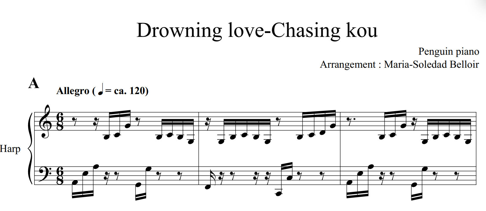 Drowning love chasing kou - Harpe