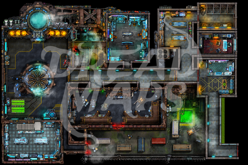 Thumbnail: Industrial Reactor [36x24] | 4 Variants + Tokens