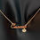 Thumbnail: Cancer Zodiac Necklace Gold Dipped