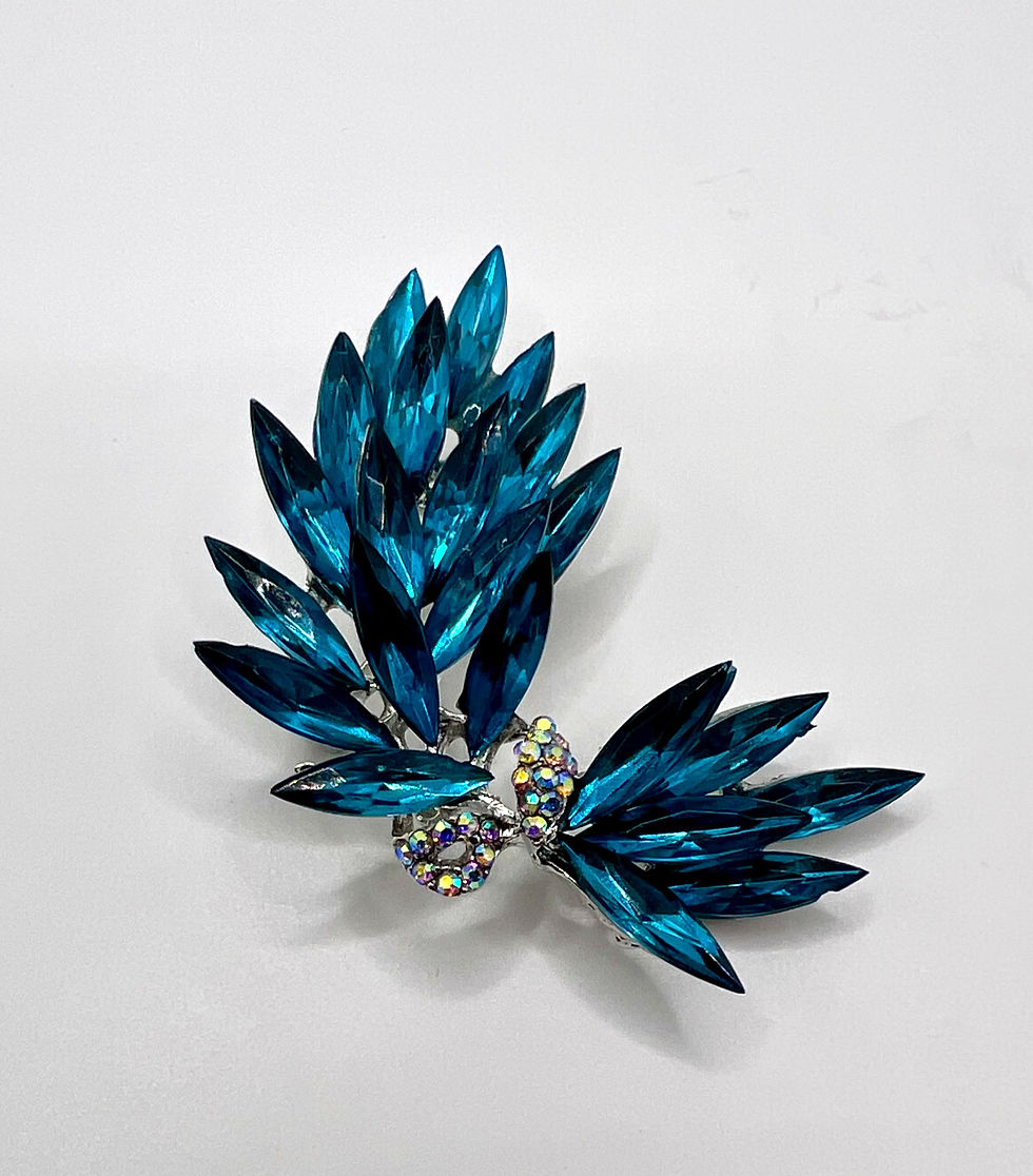 Blue Bird Opulent Pin Brooch