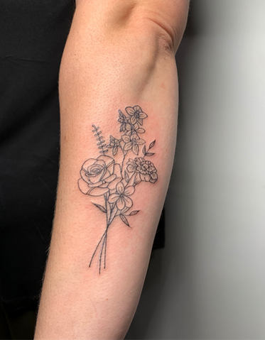 Fine Line Tattoo, Tiny Tattoo, Custom Tattoo
