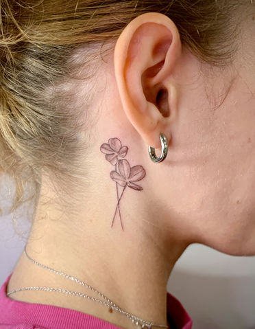 Matching Tattoos, Custom Tattoos, Mother-Daughter Tattoos, Fine Line Tattoo, TIny Tattoo