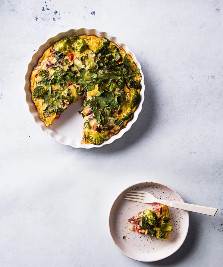 Vasarinis spalvotas omletas, vmg receptas