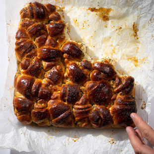 mielinės bandelės su aguonomis