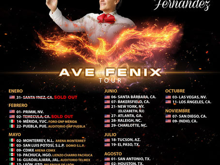PEDRO FERNÁNDEZ ANUNCIÓ NUEVAS FECHAS DE SU “AVE FÉNIX TOUR 2025”.