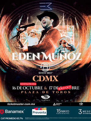 EDEN MUÑOZ: Su fenómeno 360° conquista la Plaza de Toros Tras un rotundo Sold Out, se anuncia segunda fecha histórica.