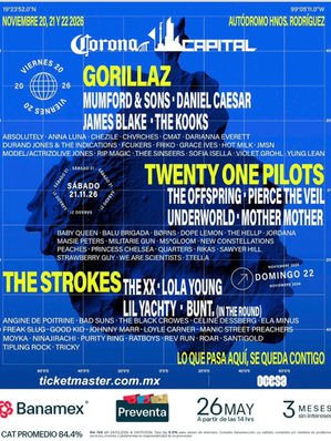 CORONA CAPITAL ENCIENDE SU EDICIÓN PARA ESTE 2026 Y REVELA EL CARTEL CON MÁS DE 65 BANDAS