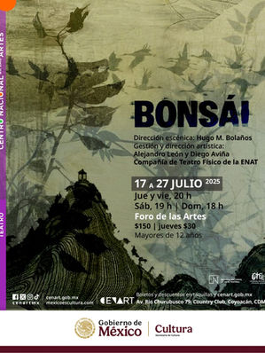 DEBUTA LA COMPAÑÍA DE TEATRO FÍSICO EN EL CENART CON EL ESTRENO DE LA OBRA BONSÁI.