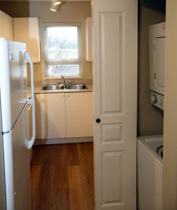 Time Square Suites kitchen more