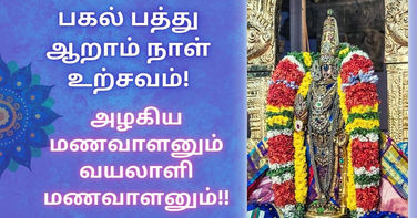 Vaikuntha Ekadashi: பகல்பத்து ஆறாம் நாள் உற்சவம் - அழகிய மணவாளனும் வயலாளி மணவாளனும் 