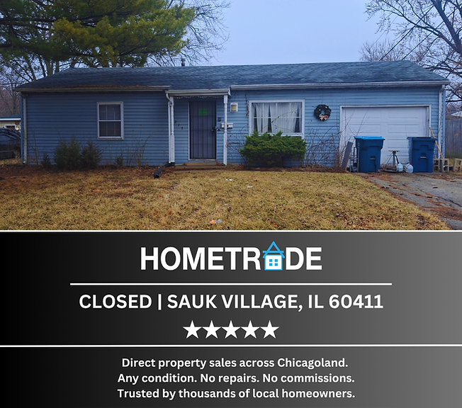 Sauk Village, IL - Rental Property Sale