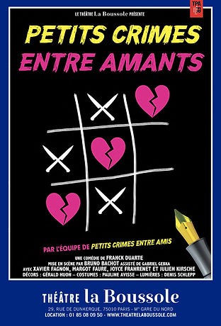 Affiche Petits Crimes entre Amants Theatre La Boussole