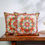 Thumbnail: Kashmir Cushion Cover White with Green and Orange Flower
