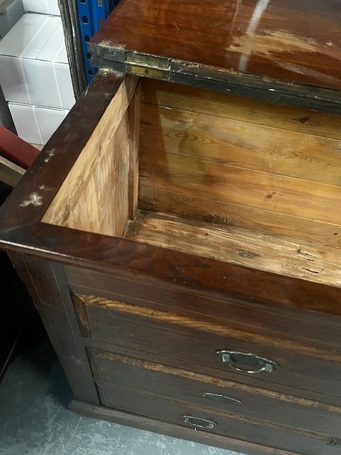 Thumbnail: Edwardian Chest of Drawers (Top Blanket Box/one drawer)