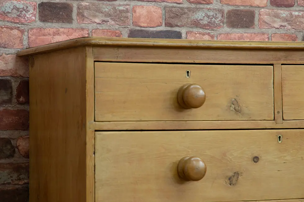 Thumbnail: Antique Victorian Chest of Drawers Two over Three Drawers