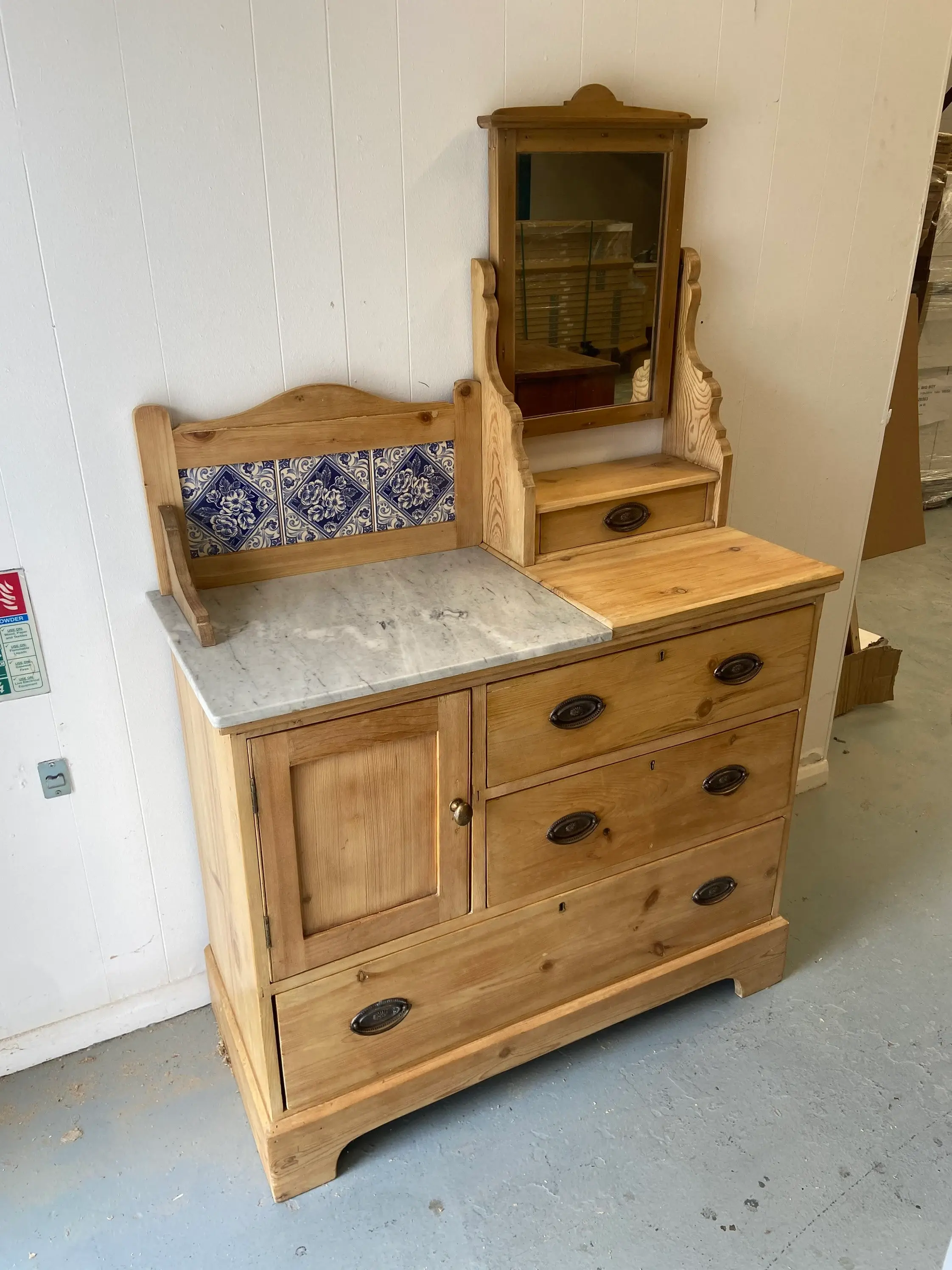 Antique Victorian washstand dresser