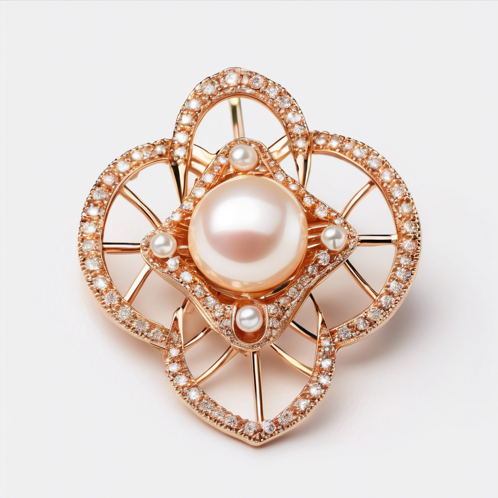 Retro Gold Brooch